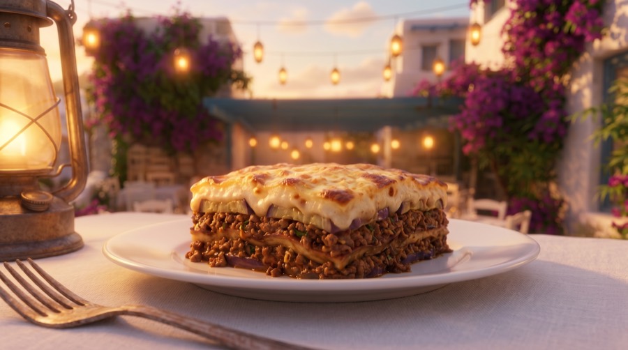 Moussaka at Taverna Kostas
